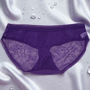 Elegant Purple Lace Women's Panties